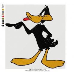 Daffy Duck Embroidery Bird 12